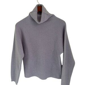 Babaton 100% Cashmere Turtleneck Oversized Light Purple Sweater oft Knit Pullove